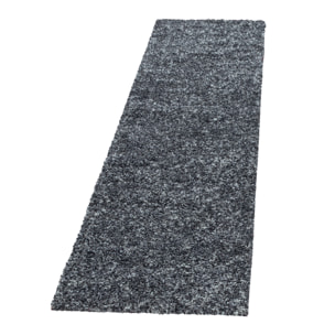 ENJOY - Tapis shaggy à poils longs anthracite