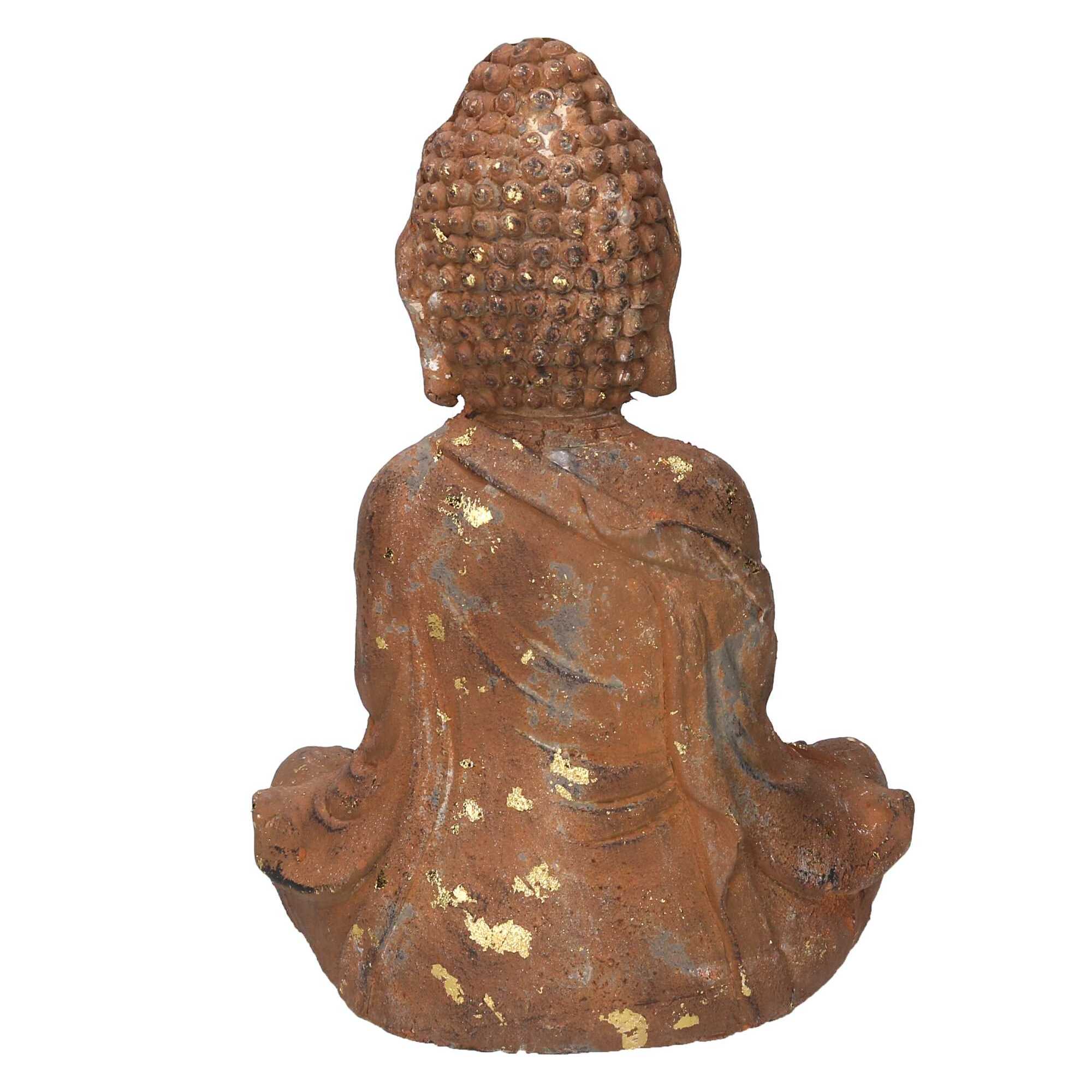 Buddha in resina bronzo cm28x20,5h38,5