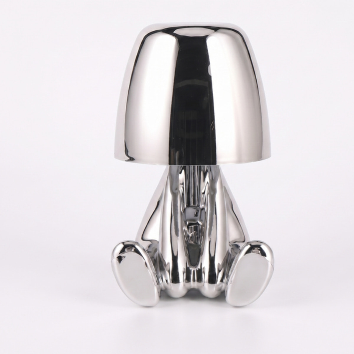 Lampada LED Sitting Kid in ABS - ARGENTO