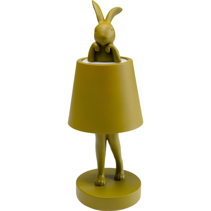 Lampe Animal lapin LED 29cm verte Kare Design