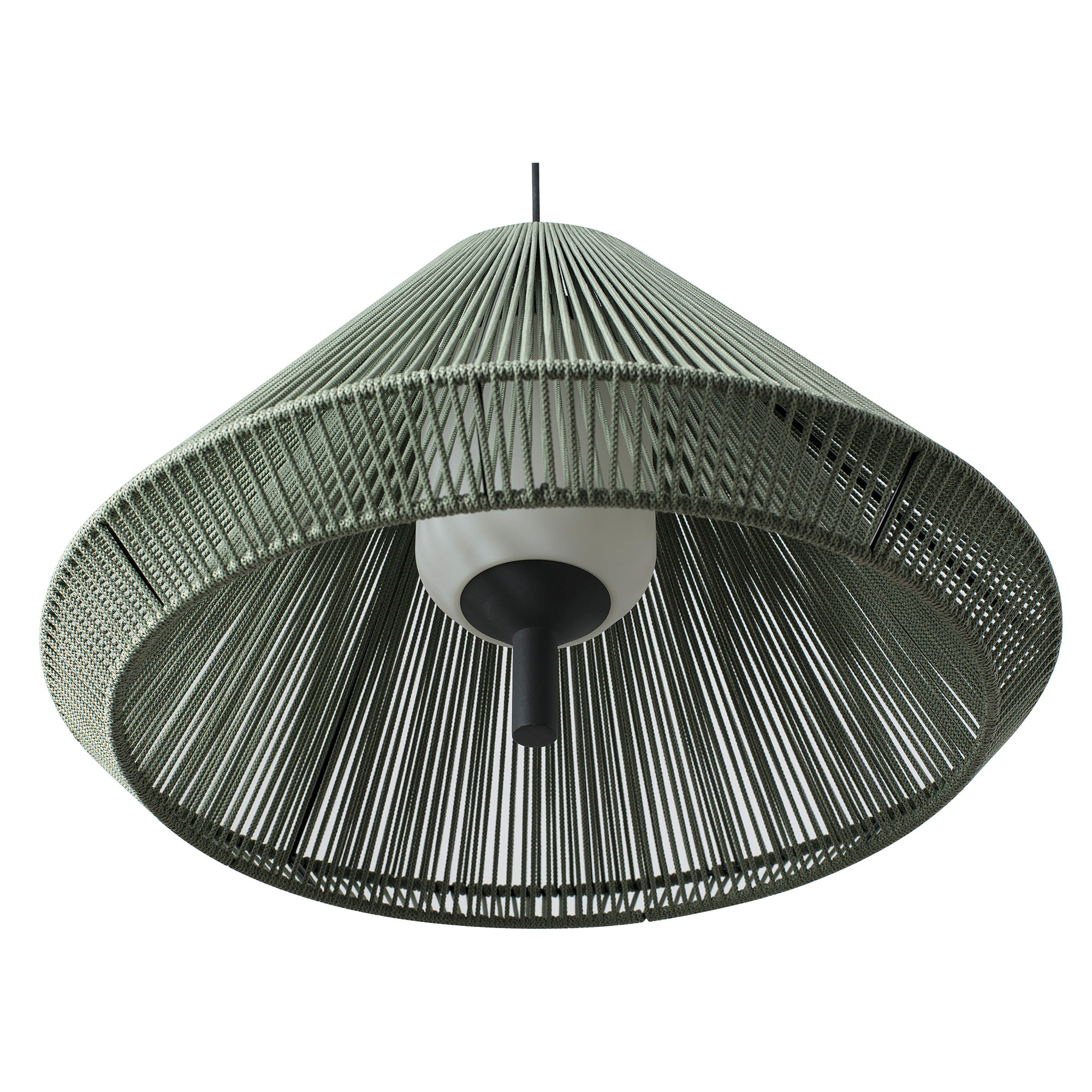 SAIGON OUT C70 Lampe suspension vert olive cone cap