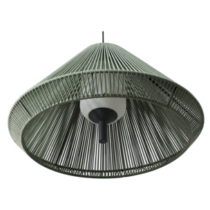 SAIGON OUT C70 Lampe suspension vert olive cone cap