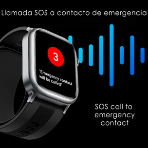 Smartwatch TK66. Llamadas Bluetooth con funciones avanzadas de salud: temperatura corporal, ECG, micro examen físico y presión arterial mediante bomba de inflado y bolsa de aire.