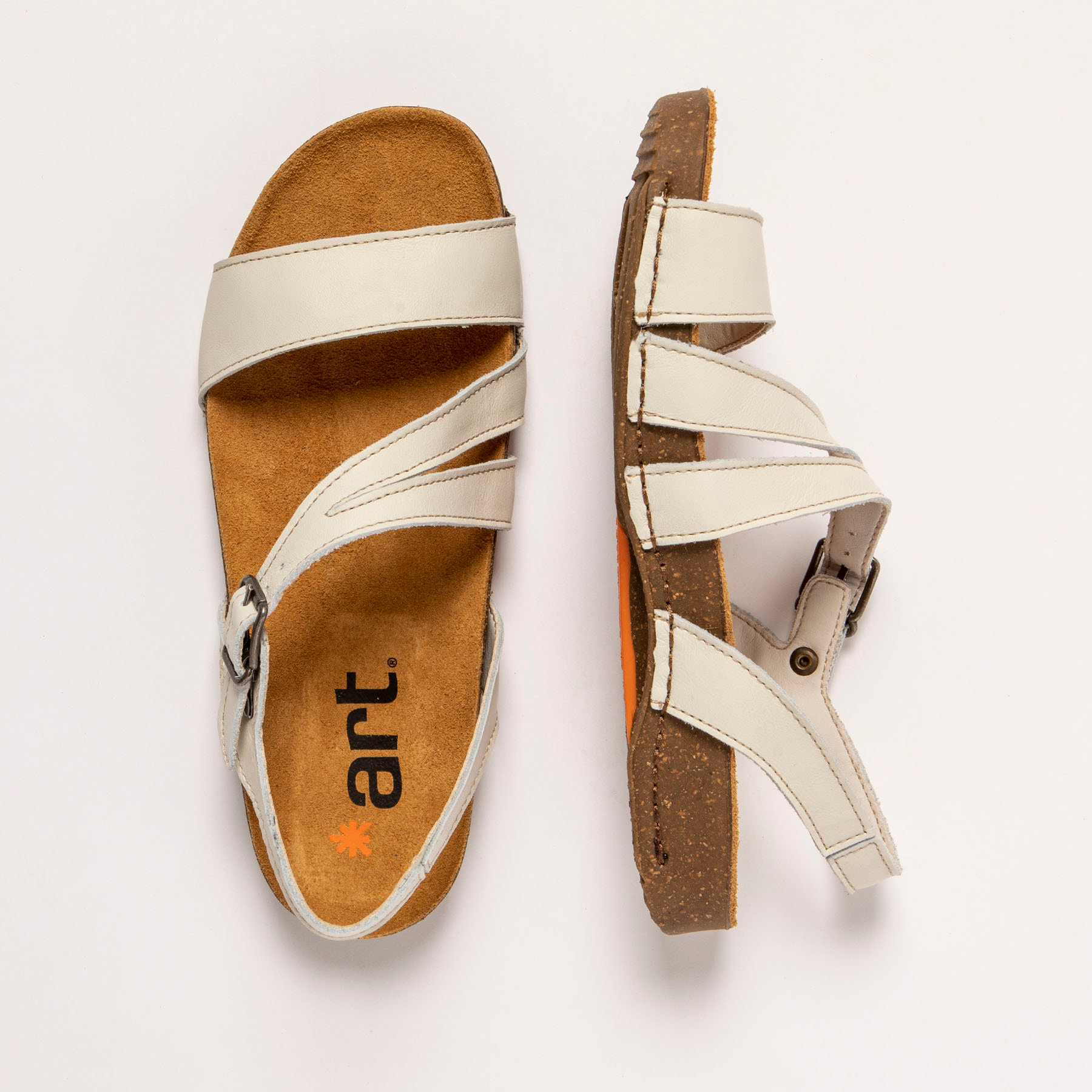 Sandalias 1045 NAPPA CREAM/ I BREATHE color Cream