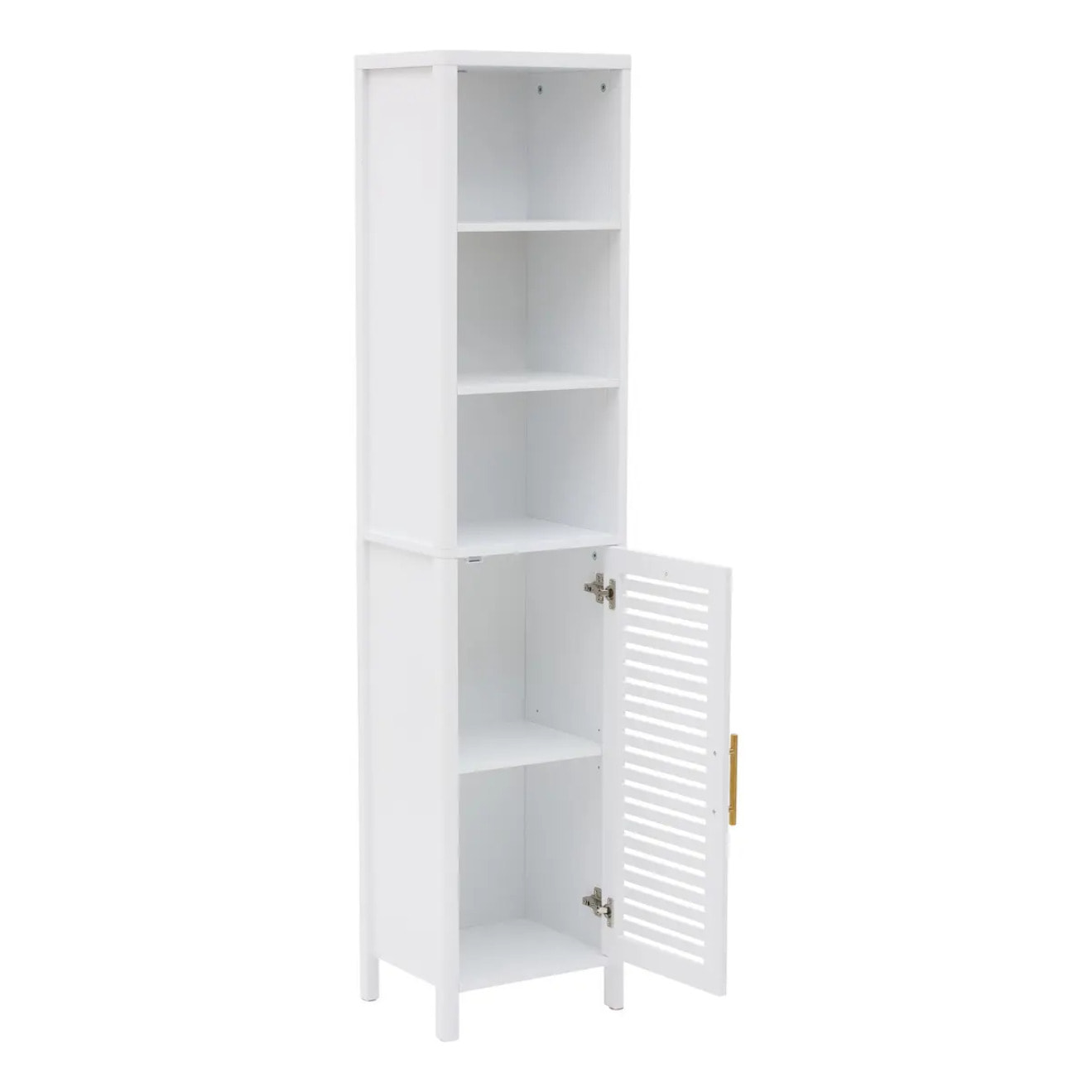 Colonne de salle de bain Orea rectangulaire H.160cm 1 porte blanc