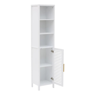 Colonne de salle de bain Orea rectangulaire H.160cm 1 porte blanc