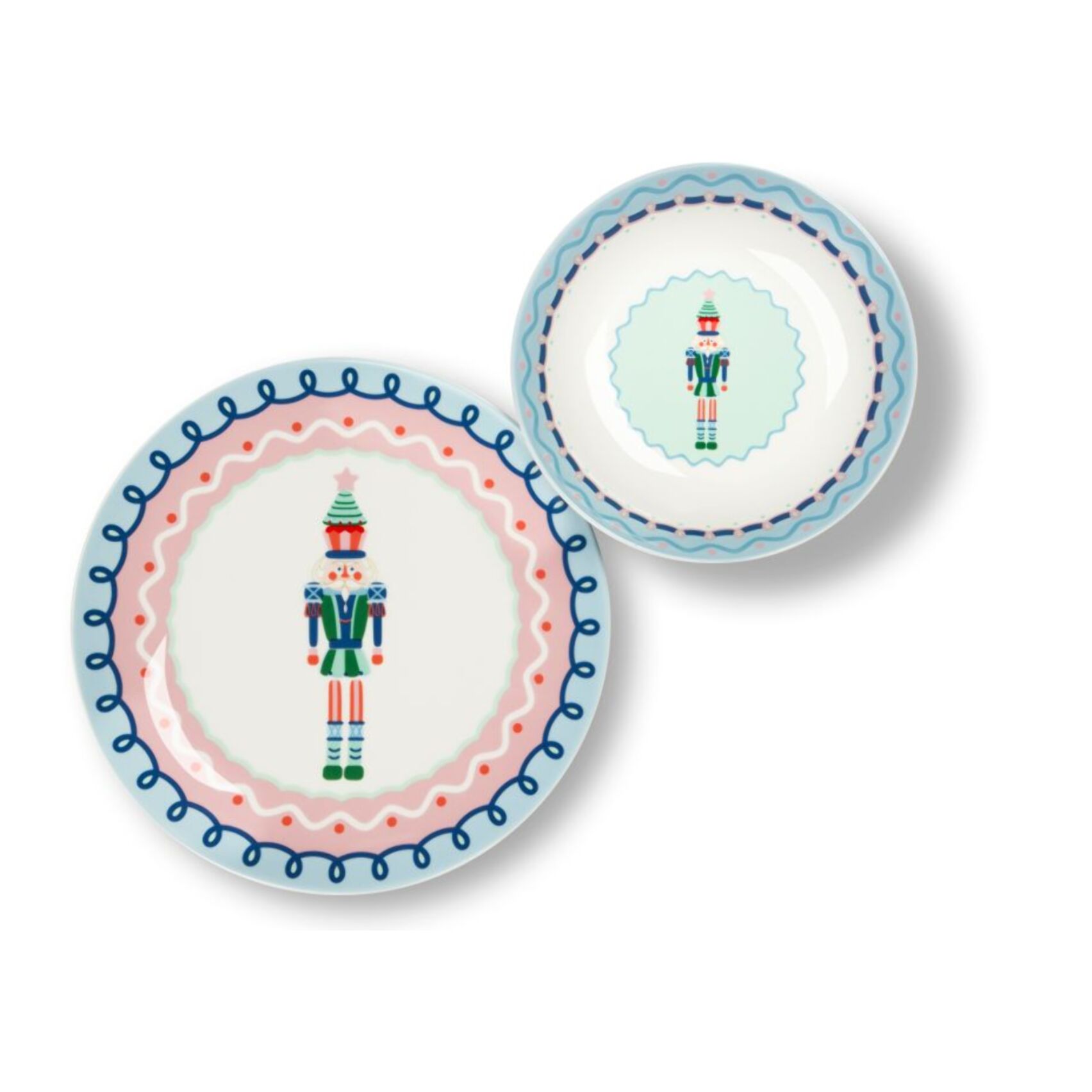 Servizio piatti 12 pezzi Excelsa - Xmas Sweet Pastels, porcellana bianca