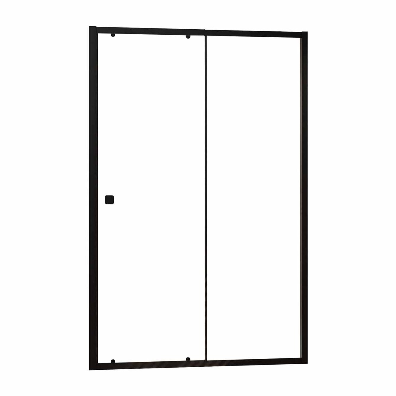 Porte de douche Coulissante Noir 100x185cm - Extensible de 98.5 à 112.5cm - BLACK SLIDE 100
