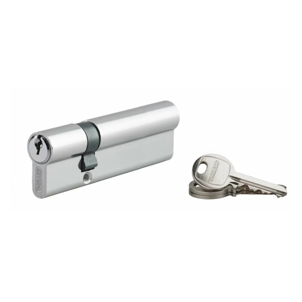 Cylindre de serrure à clé crantée Ecopro nickelé - 30 x 70 - Varié - THIRARD - 00007371