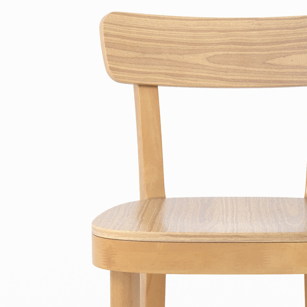 Lot de 2 chaises en bois clair - Keno