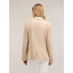 Motivi - Blazer in misto lino - Beige