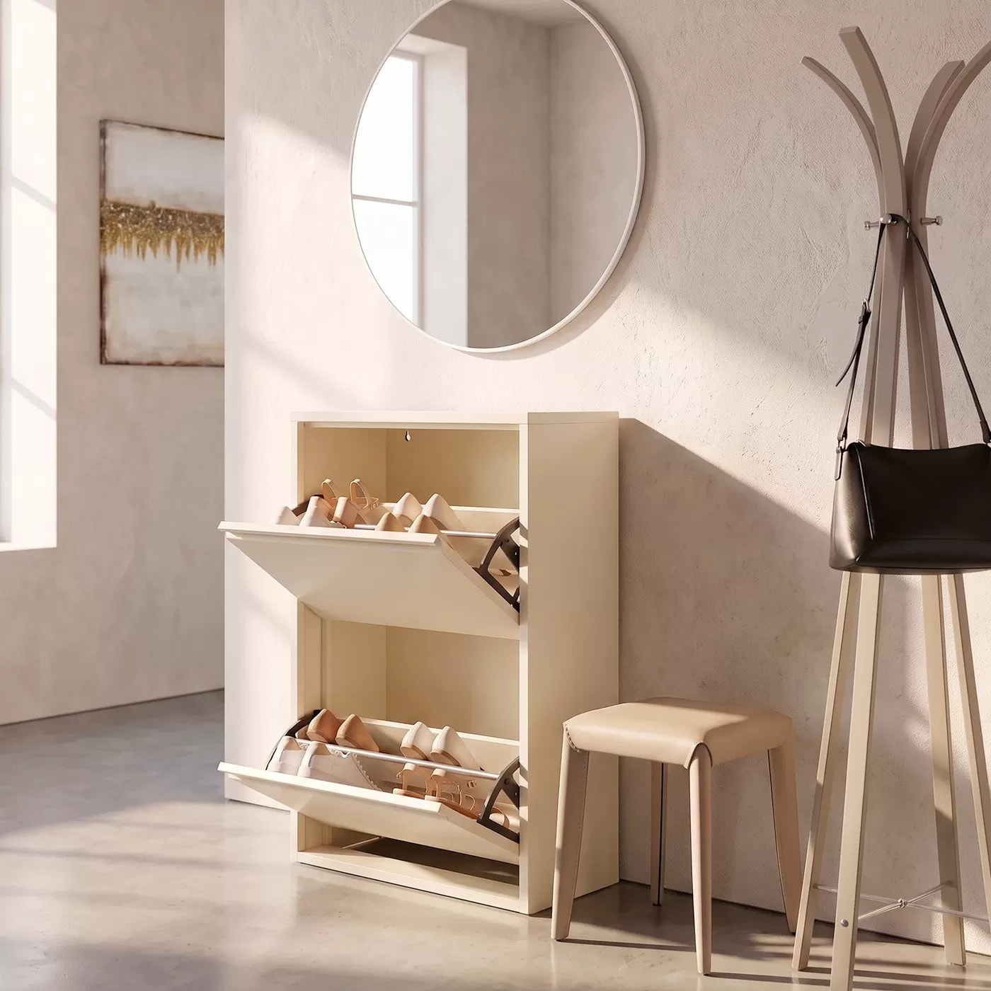 Portemanteau Libra taupe Kare Design