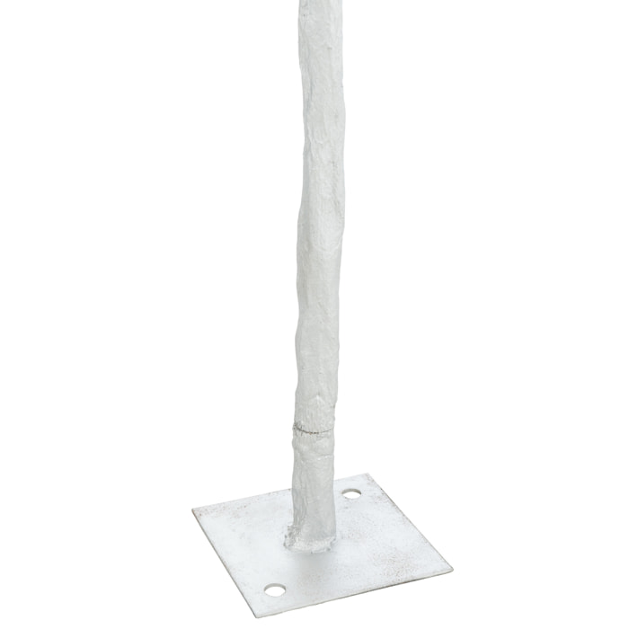 J-Line décoration Arbre Feuilles Palmier 1 Tronc - acier - argent - small