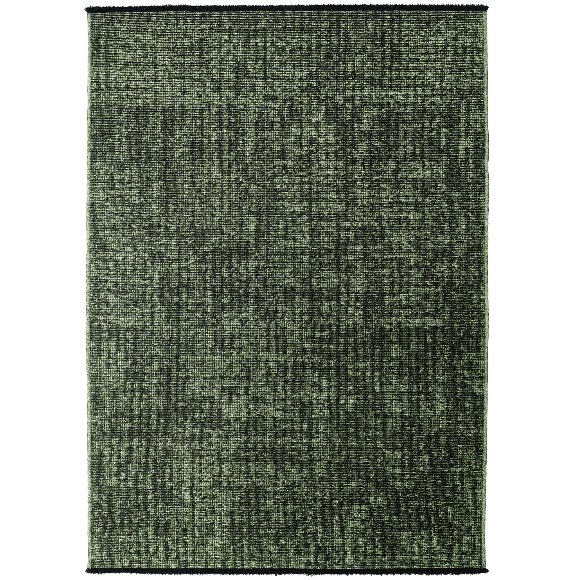 MIRA - Tapis de salon vert au design abstrait