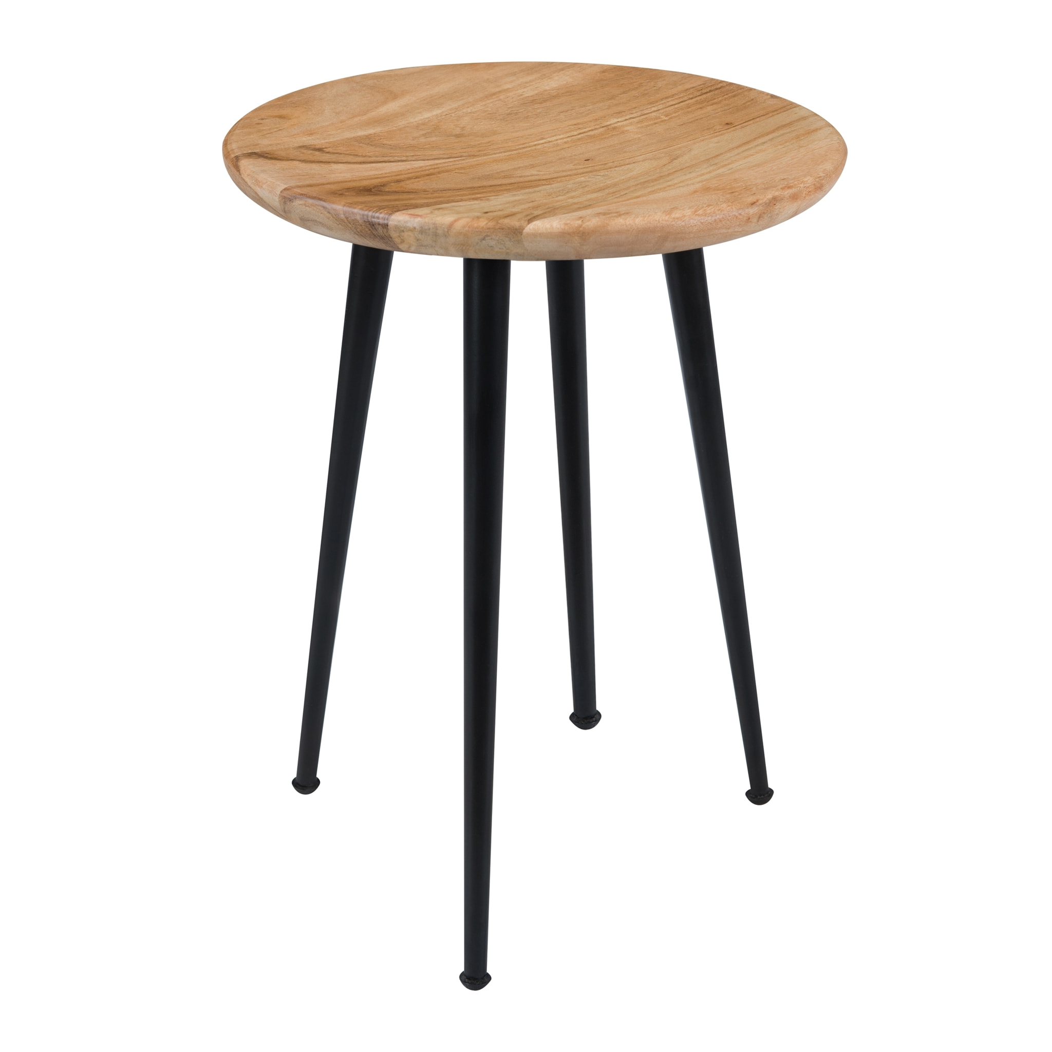 Tabouret rond en bois d'acacia - Modasa