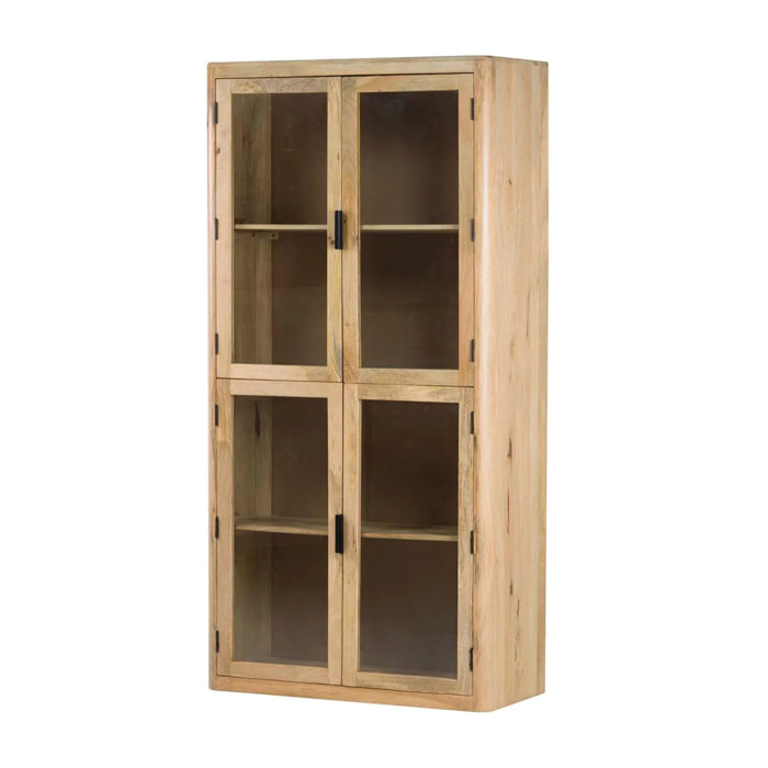 Cabinet Madera Mango Marron Felo 100x45x200 Cm