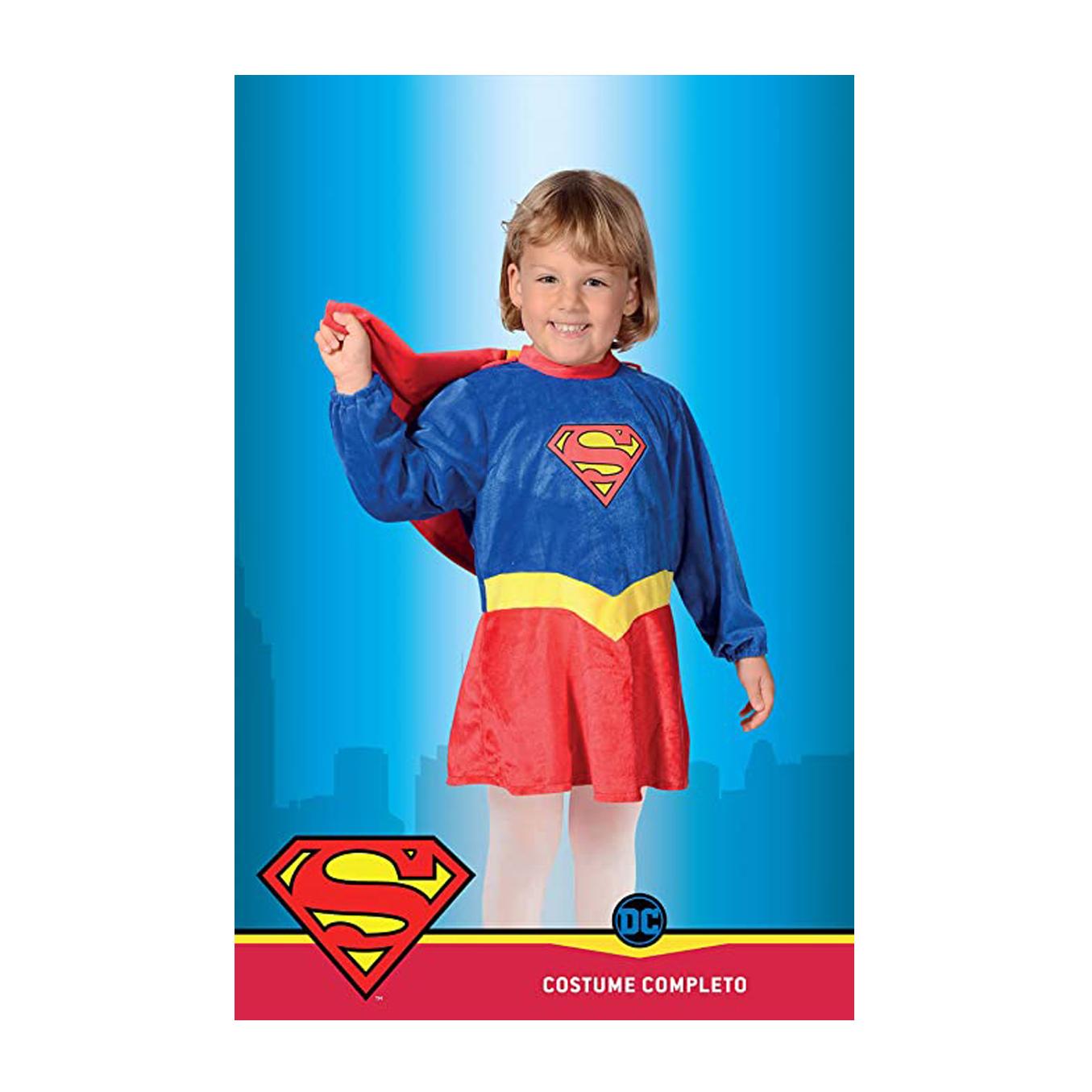 Costume Completo Supergirl Prodotto Originale Dc Comics Bambina