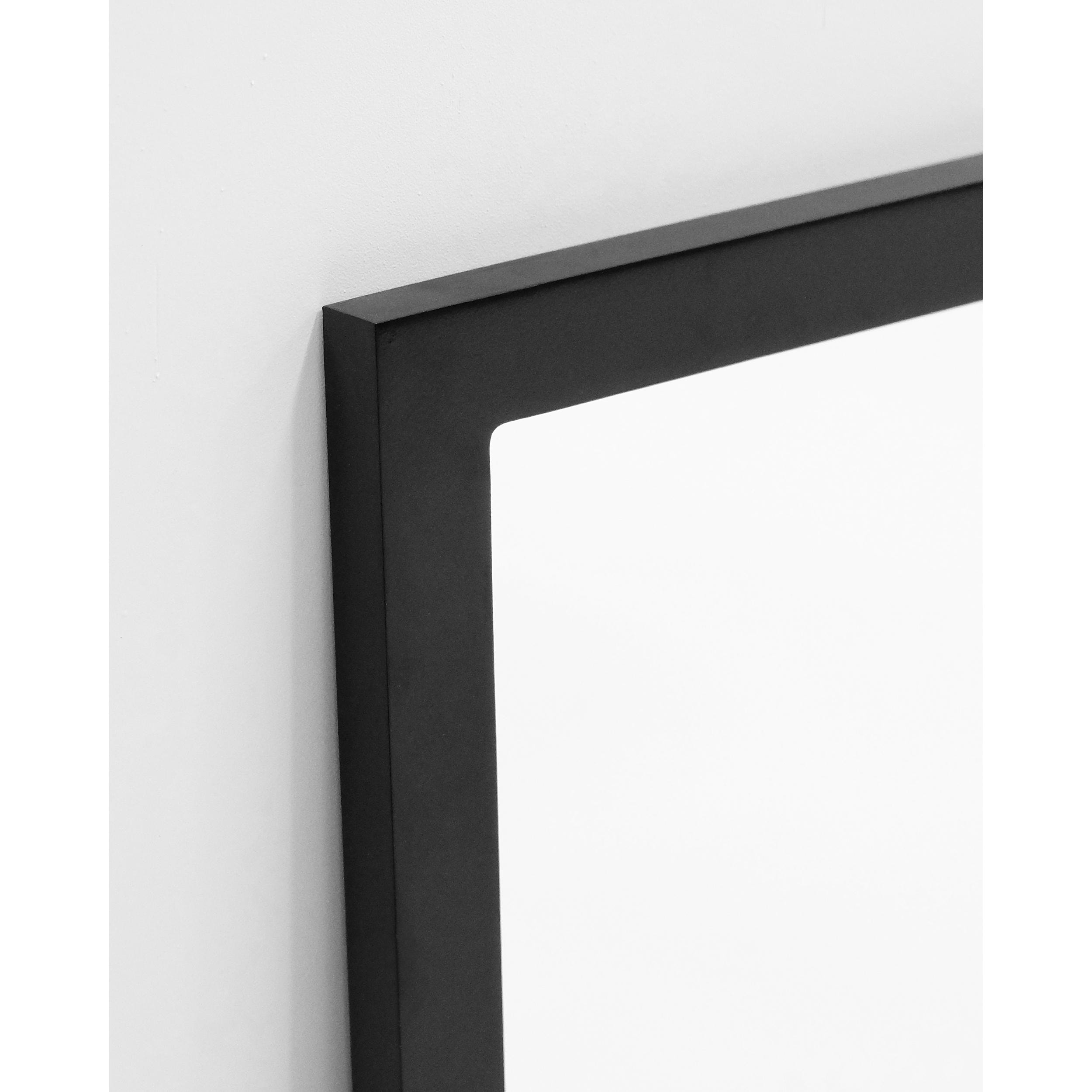 Miroir en bois noir 90x60cm Hauteur: 90 Longueur: 60 Largeur: 2