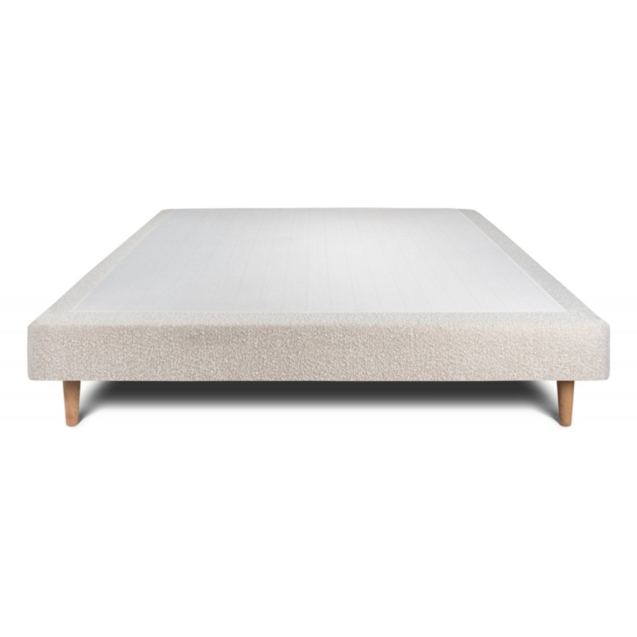 Sommier Tapissier Bouclette Ep14 - pieds bois
