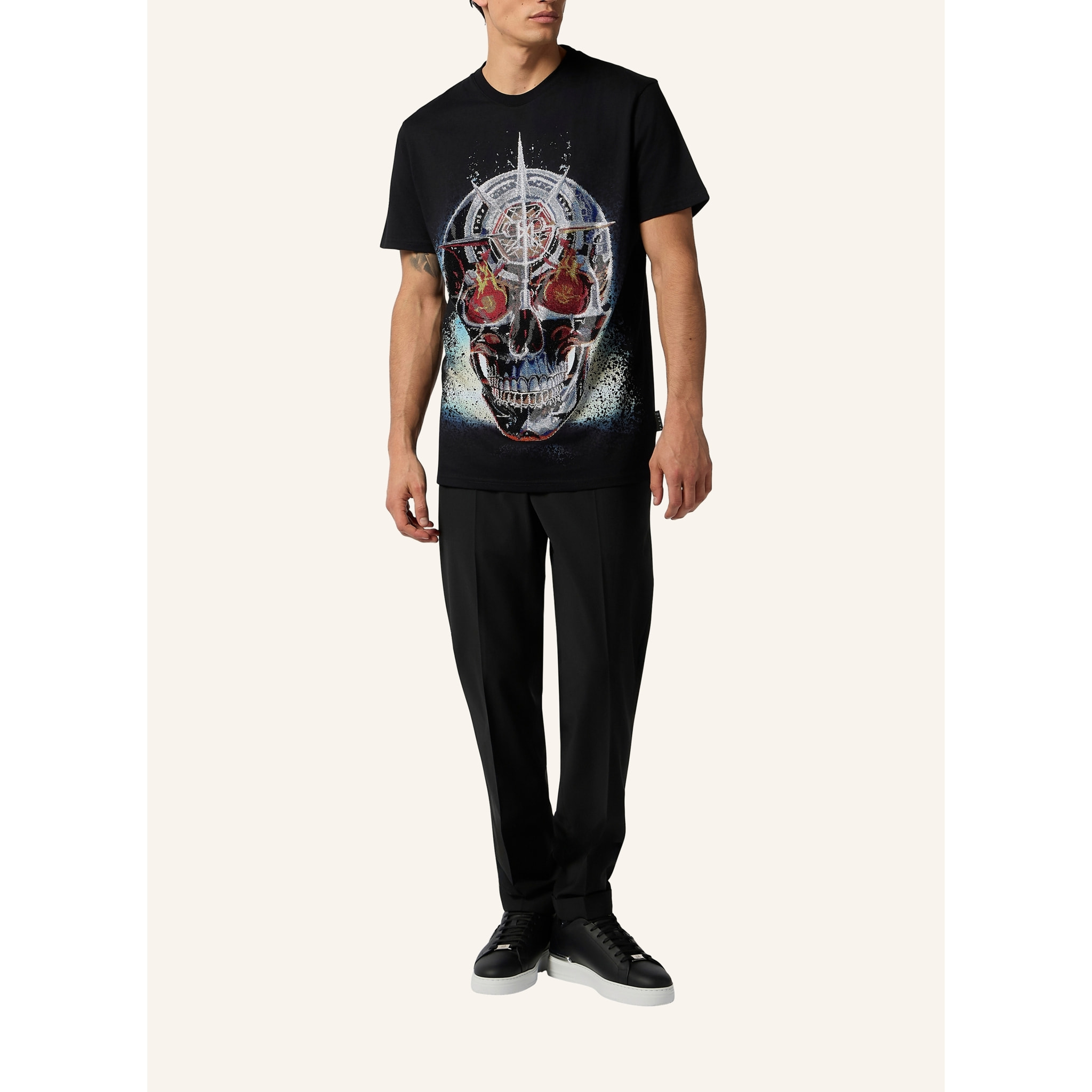 PHILIPP PLEIN Maglietta girocollo Ss SKULL
