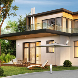 FORLIGHT Koral (5 uds) Baliza Exterior de Jardín Resistente al Agua IP55. Poste de Luz. Lámpara Bolardo de Acero Inoxidable 23W.