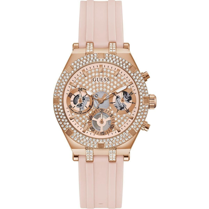 Reloj Guess GW0407L3 Mujer Analogico Cuarzo con Correa de Silicona