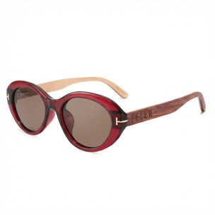 Gafas de Sol Feler 1611-5 Polarizadas de Madera Unisex 53 mm
