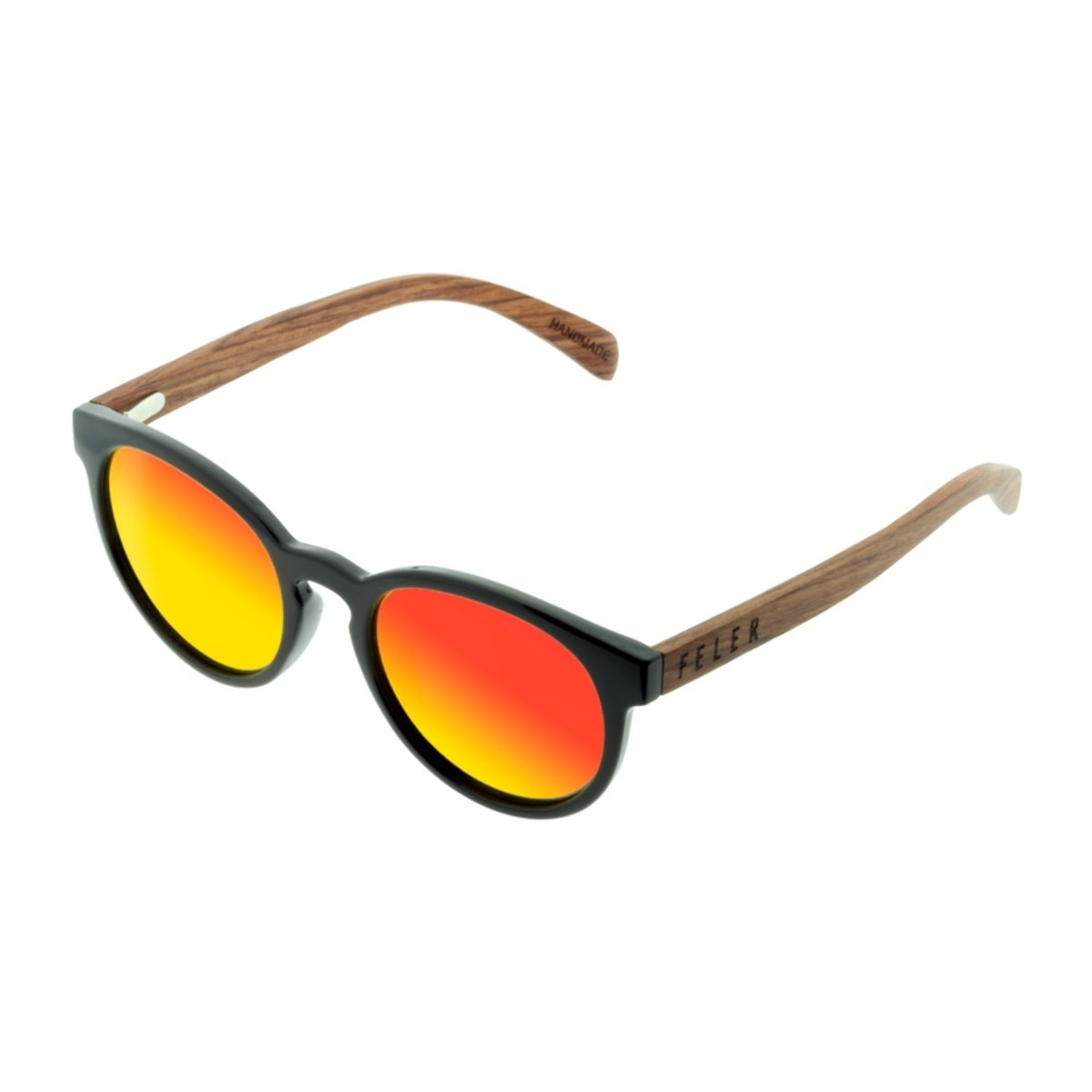 Gafas de Sol Feler 1507M-5 - RED Polarizadas de Madera Unisex 51 mm