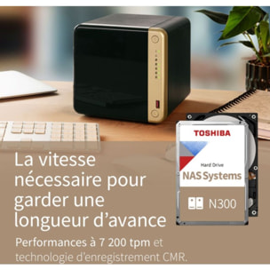 Disque dur interne TOSHIBA N300 4To NAS 512Mo