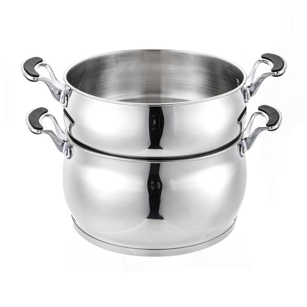 Couscoussier - acier inoxydable 18/8 - argenté