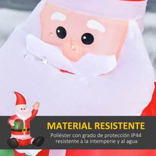 Santa Claus Hinchable Adorno Navideño con Luces LED Rojo