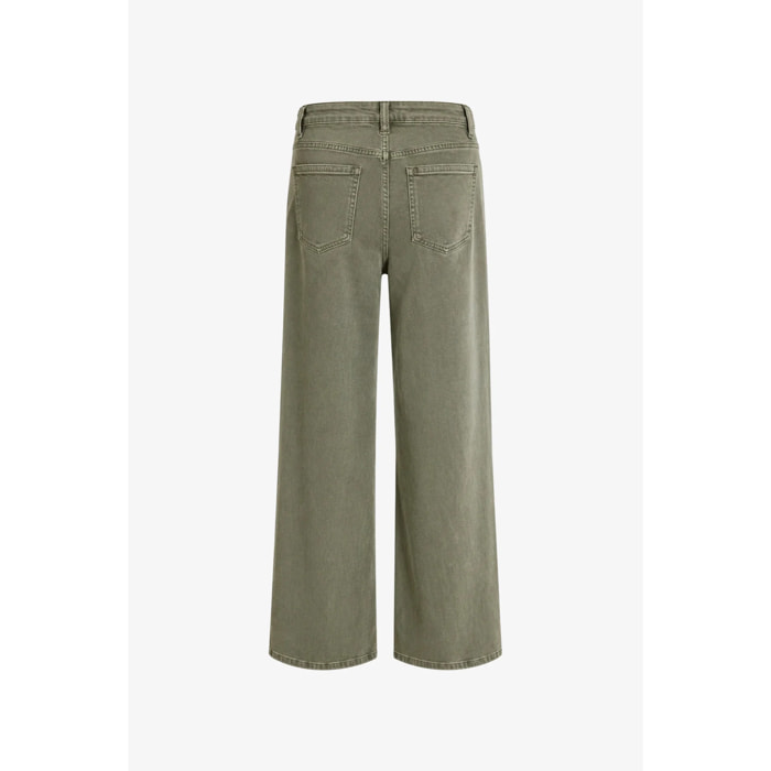 Pantaloni Esercito wide leg verdi donna