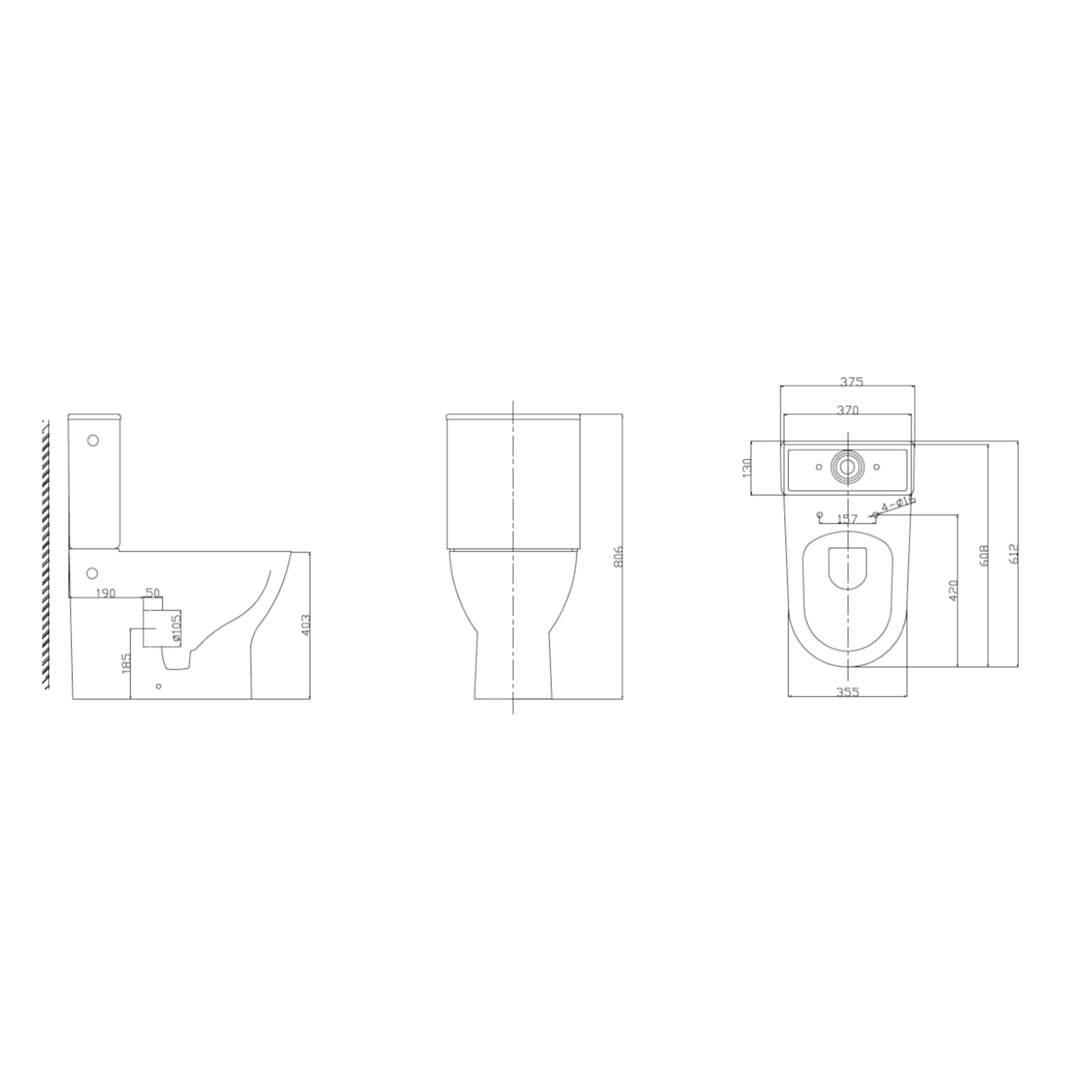 Combi WC à poser sans bride, avec abattant slim softclose - remplissage par le côté (EUR990)