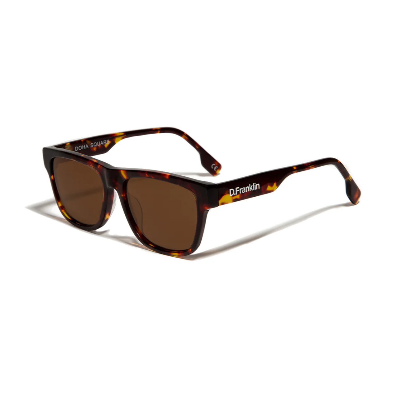 Gafas de Sol Doha Square Dark Carey / Brown D.Franklin