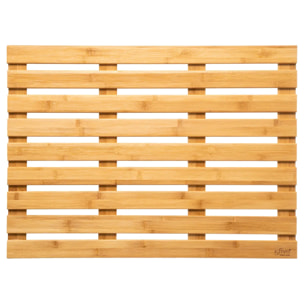 Tapis de bain caillebotis en bambou 50x68cm