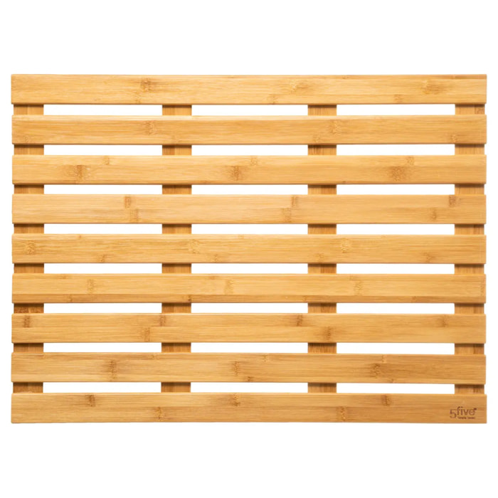 Tapis de bain caillebotis en bambou 50x68cm