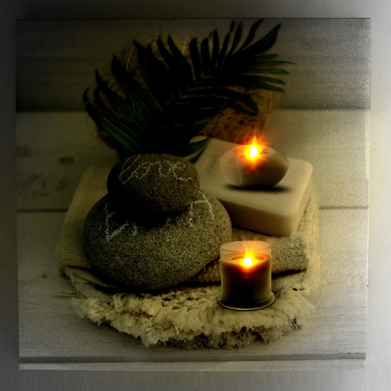 Quadro con led zen cm40x2,3x40