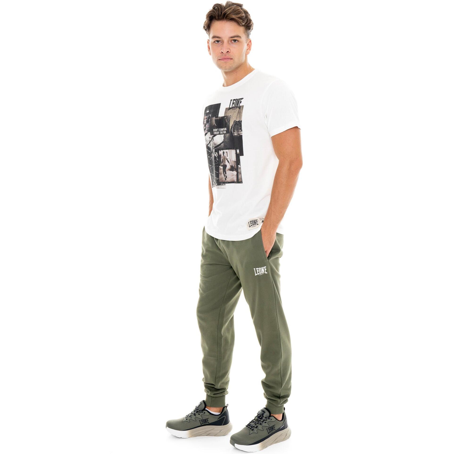 T-shirt uomo a manica corta in cotone, stampa Leone 1947 Graphics