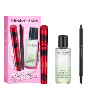 MezmerEyes - Coffret Mascara et Eyeliner Waterproof + Démaquillant Biphasé 50ml