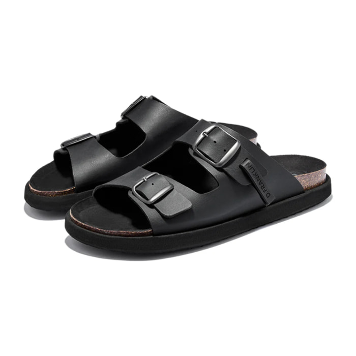 Sandalias de Hombre Cierre Hebilla Vibe en Negro