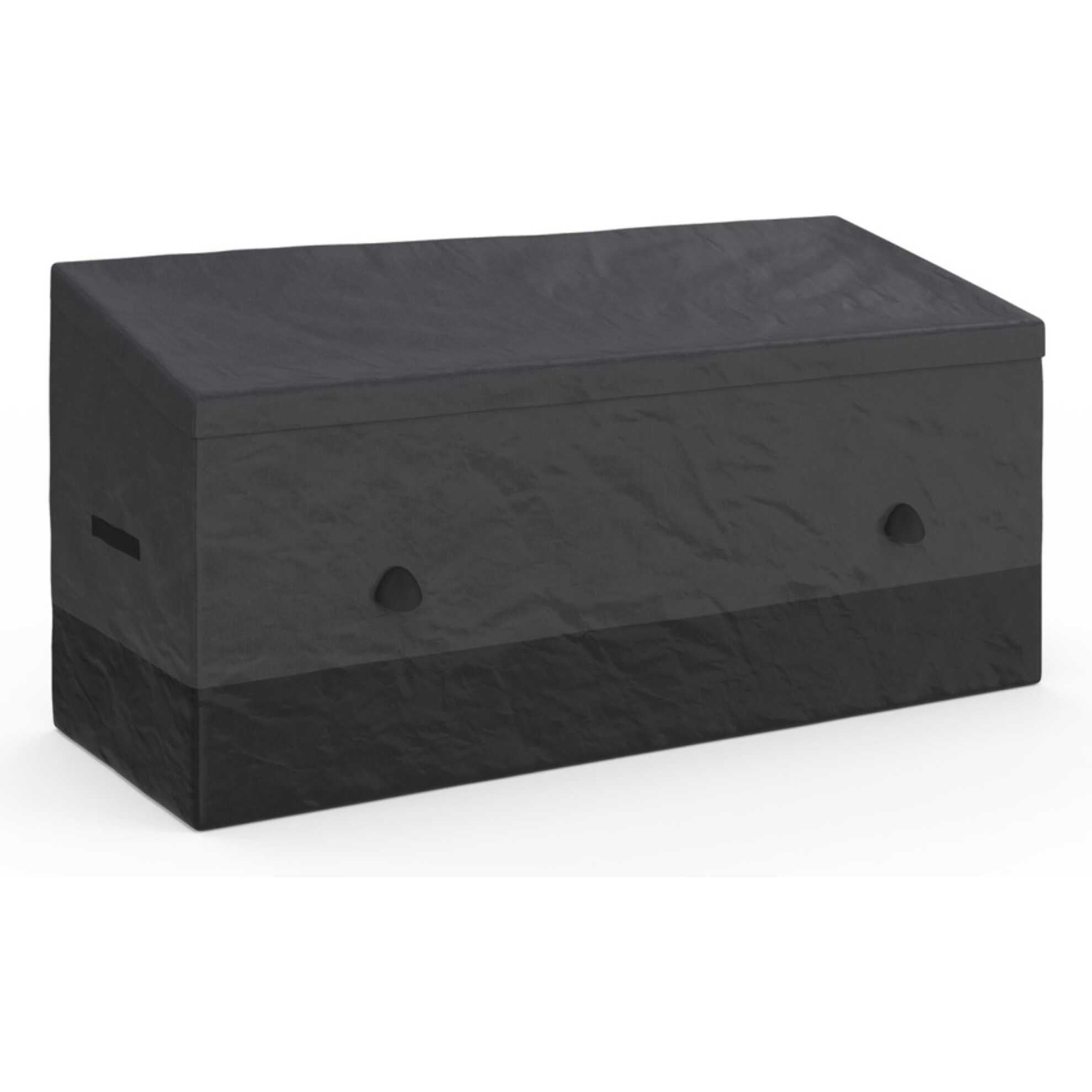 Coffre de rangement pour extérieur gris anthracite avec bâche 600L