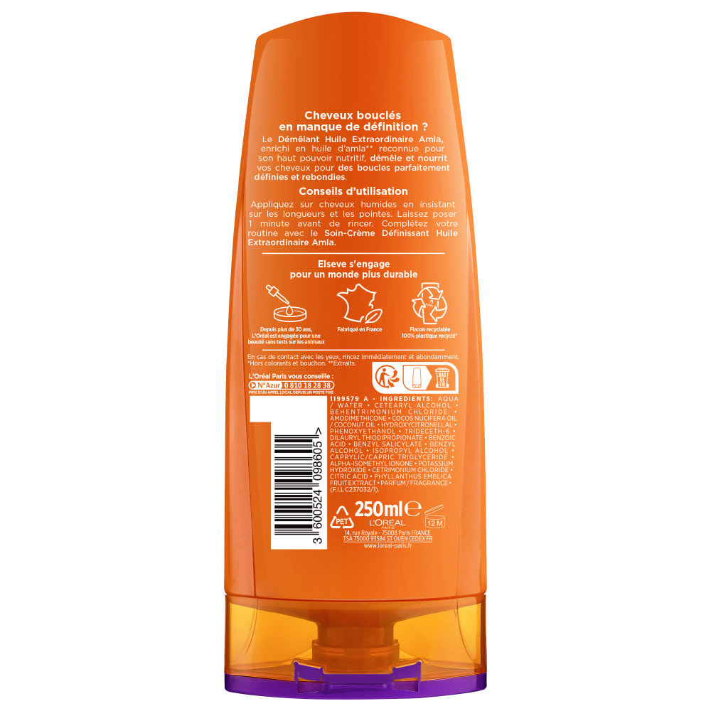 L'Oréal Paris Elseve Huile Extraordinaire Amla La Routine des Cheveux Très Secs et Bouclés