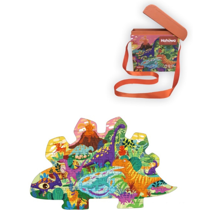 PUZLE DE 105 PIEZAS: EL VALLE DE LOS DINOSAURIOS