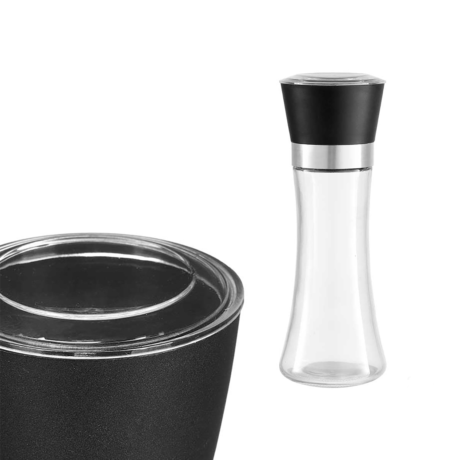 Confezione da 3 barattoli di spezie in vetro. 200ml.