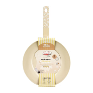 Wok 28cm en aluminium marguerite - tous feux MARGUERITE