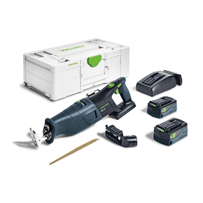 Scie sabre sans fil RSC 18 5.0 EB-Plus - FESTOOL - avec 2 batteries 18V 5.0 Ah - 576948