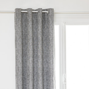 Rideau occultant total - gris foncé - 140x260 cm