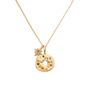 Pack Collar Charm Para Ti Mamá Baño Oro