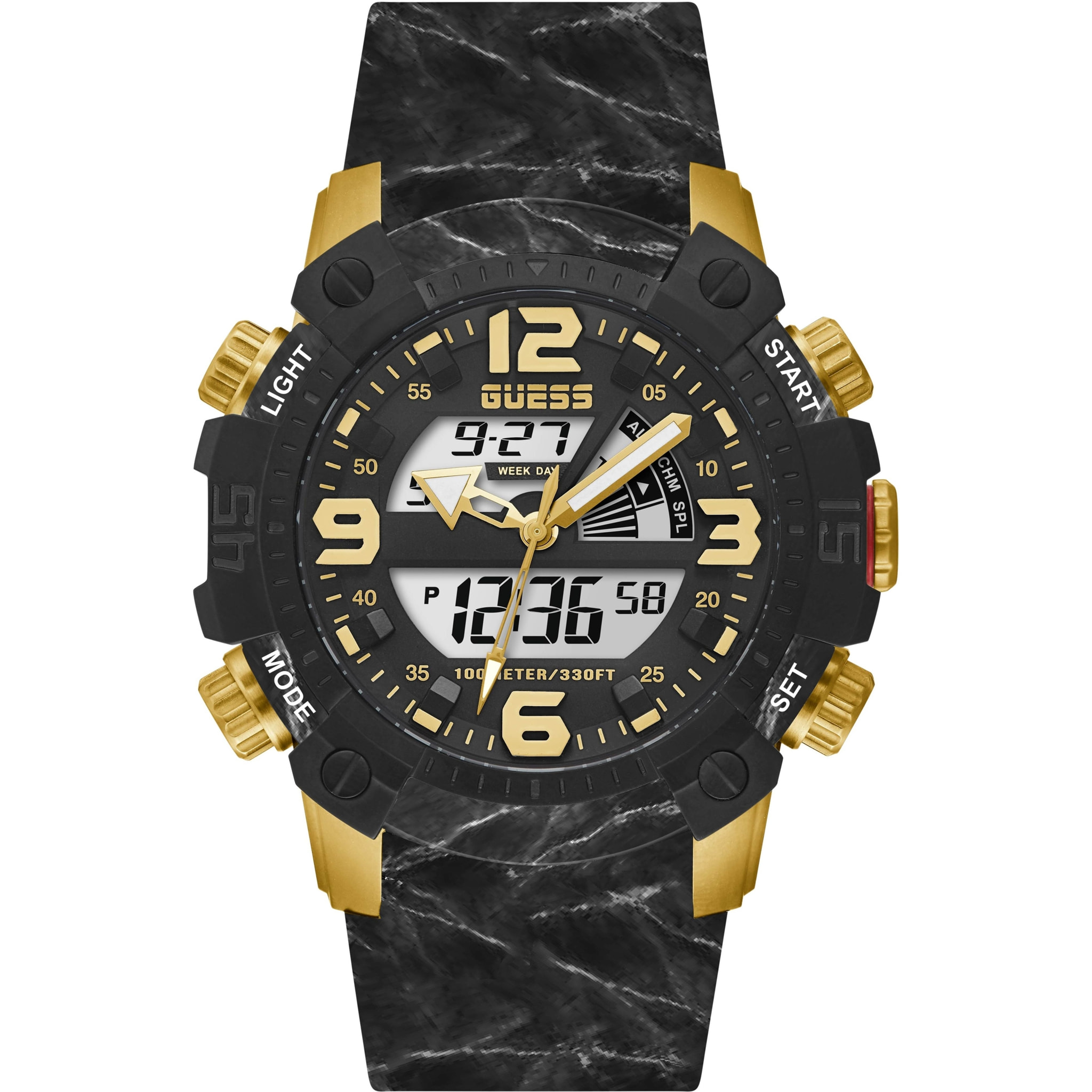 Reloj Guess GW0421G2 Hombre Analogico/digital Cuarzo con Correa de Silicona
