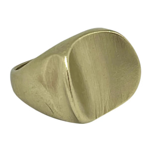 Anillo Mi Curva en dorado chapado latón